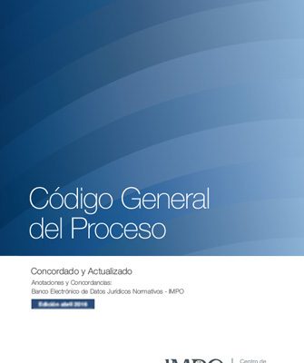Tapa libro Código General del Proceso